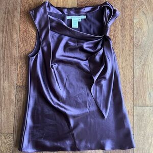 Max Studio Purple Asymmetrical Blouse